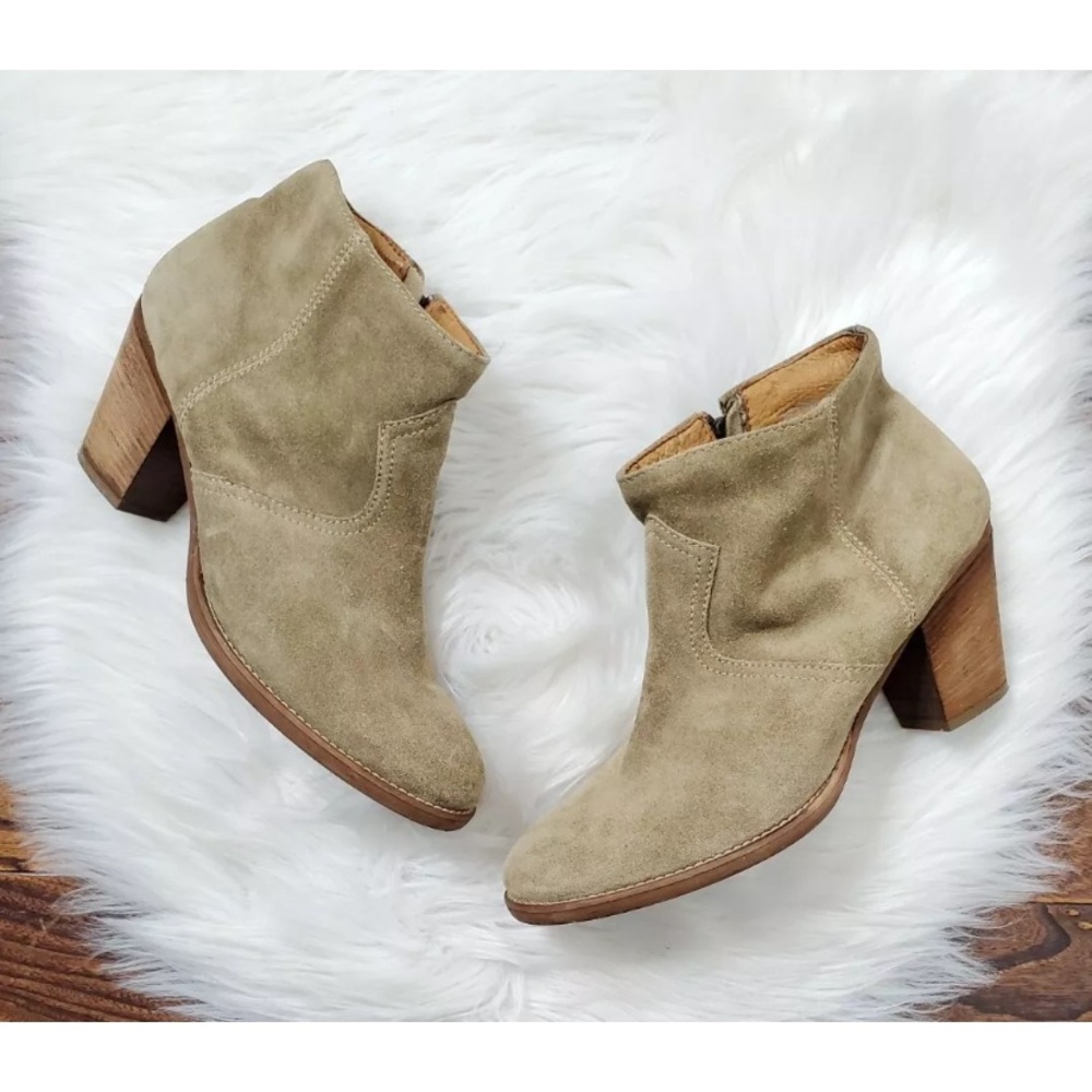 Madewell 1937 Soft Suede Leather Booties Size 7